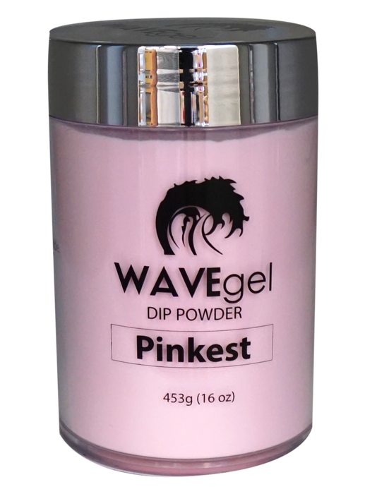 Wave Gel Acrylic/Dipping Powder, Pink & White Collection, PINKEST, 16oz