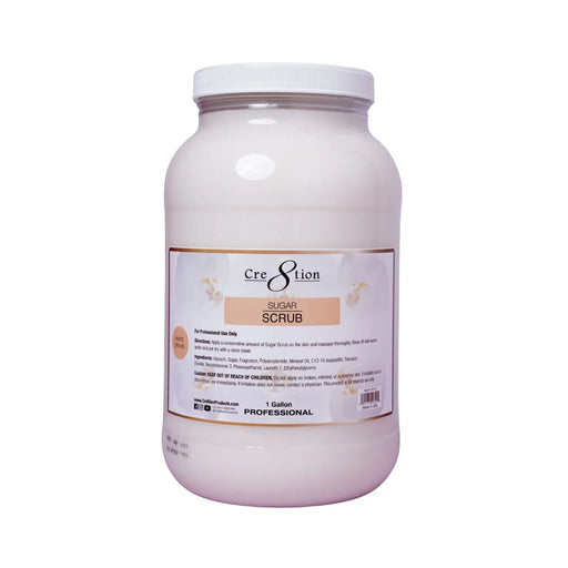 Cre8tion Honey Sugar Scrub 1 Gallon, White Orchid