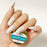 Cre8tion Nail Art, WHITE SILK, 0.5g, 1101-Cre8tion Nail Art 01g - WHITE SILK Effect (Pk: 6 jars/pack)
