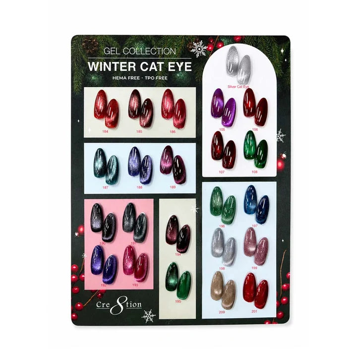 Cre8tion Counter Display Color Chart - Cat Eye Winter&Silver (23 colors)
